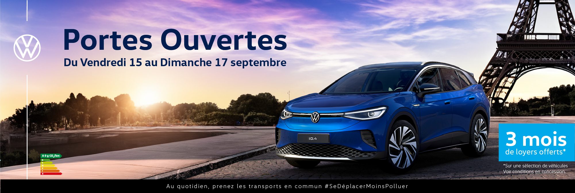 Volkswagen Paris 13 - Journées Portes Ouvertes du 15 au 17 septembre 